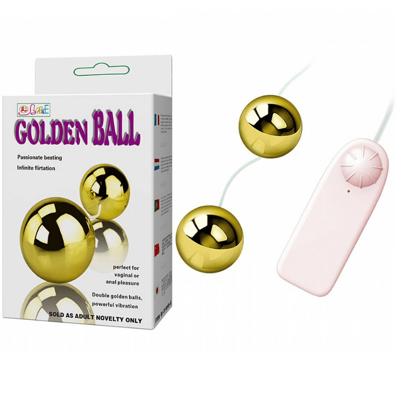 Play Sexy Golden Duo Ball Bolas Duplas Com Vibrador Para Clitóris E Estímulo Anal Baile